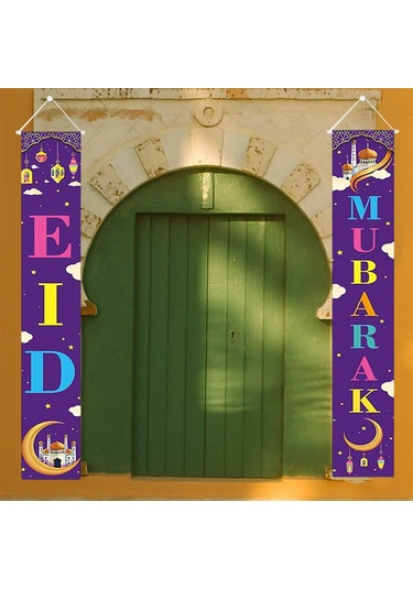 Homyl 2 Adet Ramazan Mübarek Sundurma Işareti Eid Stil-3