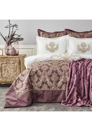 Karaca Home Helena Mürdüm 10 Parça Çeyiz Seti Mürdüm