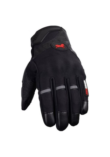 Motosiklet Eldiveni Soft Tpu Koruma Softjel Kumaş Telefon Dokunmatikli Motor Eldiven Siyah