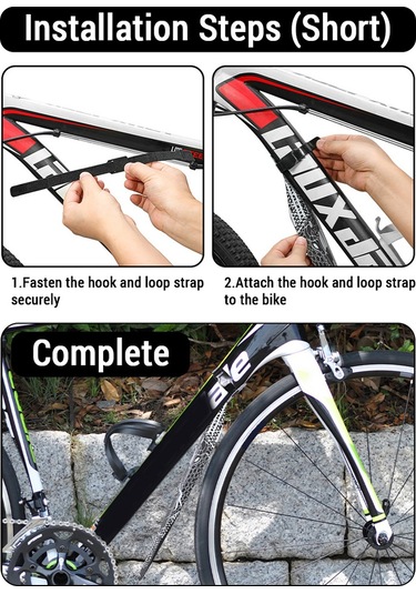 Katlanabilir Bisiklet Çamurluk Seti Dağ Bisikleti Ön Y28014-1 Siyah Siyah