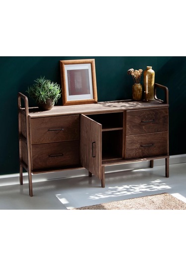 Woodesk Tesoro, Ahşap, Dolap Ve Konsol, 140x90, Ceviz Renk