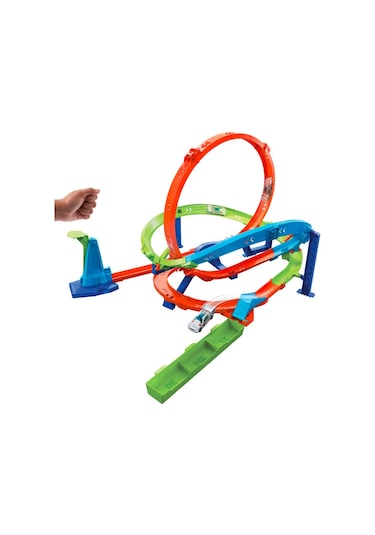 Mattel Hot Wheels Bumerang Çemberli Yarış Pisti HTK16
