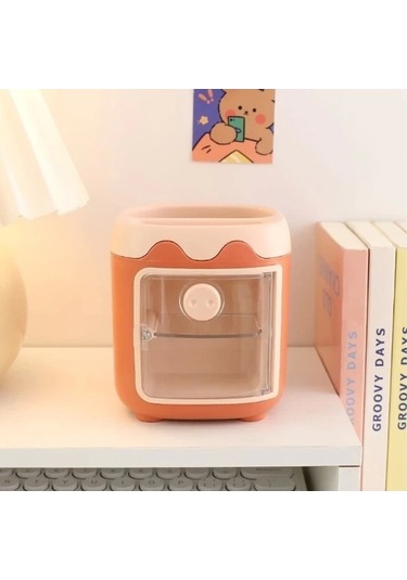 Mini Dolap Tasarımlı Kalemlik Renkli