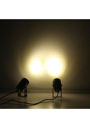 Tomshine 2w Çift Güneş Spot 130lm 2-ın-1 Suya Dayanıklı Sıcak Beyaz