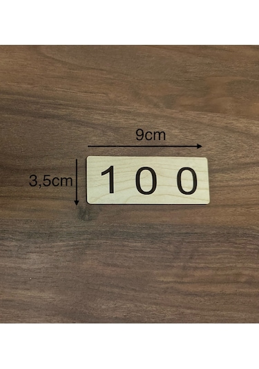 Montessori Ahşap Sayı Kartları 1-9000