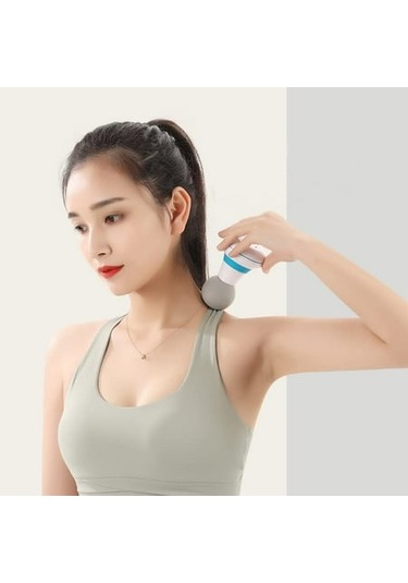 Sihirli Titreşimli Güçlü El Masaj Aleti Beyaz Çok Renkli