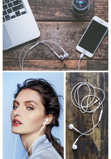 Zmc Bilişim İphone Ucu Çıkışlı Pop Up Kulakiçi Yumuşak Kontrol Tuşlu Kulaklık