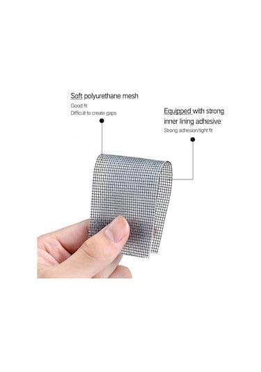 Gri Cibinlik, Sineklik, Pencere Tamir Bandı, Böcek Ve Sinek Geçirmez Ağ, Delikler İçin Güçlü Tamir Yaması