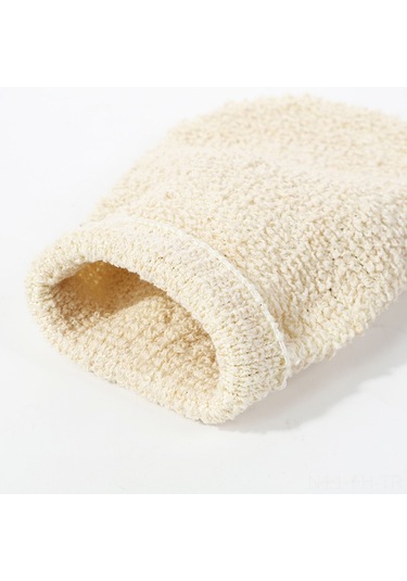 Folinda Büyük Boy 22x11cm İki Yönlü Kaba Kuru Cilt Temizleyici, Kalın Ve Dayanıklı, Köpük Oluşturucu, Vücut Peelingi Ve Gövde Aşınması İçin Sarı Keten Banyo Eldiveni - Toptan Satış Diğer