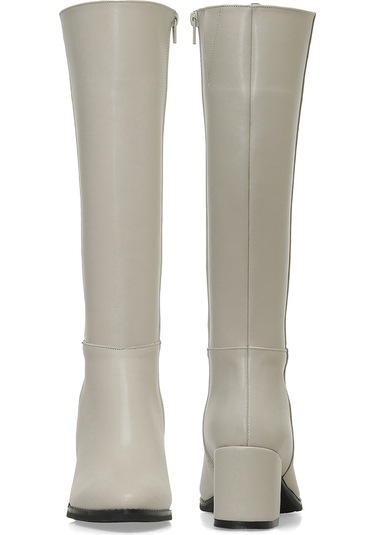 Butigo 24k-996 4pr Bej Kadın Topuklu Çizme 000000000101925019 Bej