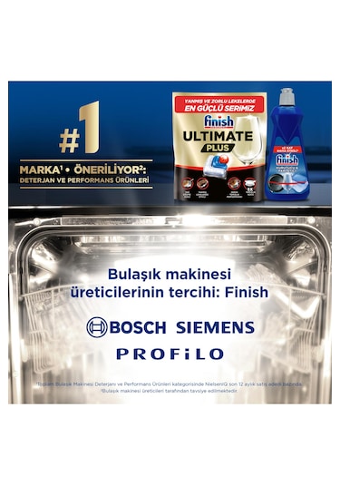 Finish Ultimate Plus Bulaşık Makinesi Deterjanı Kapsül Tablet Limon 60 Adet