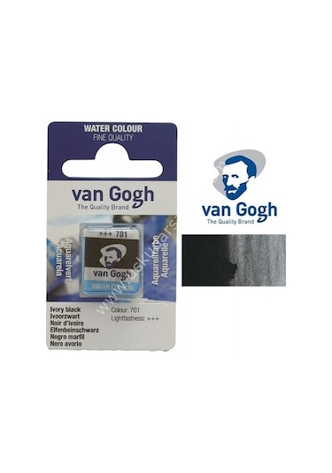 Talens Van Gogh Tablet Suluboya 1/2 Black-701