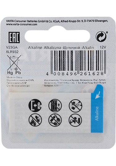 Varta 4223 V23GA 12 V Alkalin Pil 4'lü