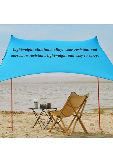 Ebitda Leke Geçmez Hafif Alüminyum Kamp Çadırı Direği - Katlanabilir, Taşınabilir Ve Dayanıklı Gümüş Gümüş