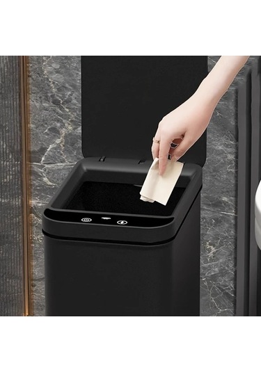 Pazly 2 Adet Dokunmatik Çöp Kovası, 11l, Akıllı Elektrikli, Mutfak/banyo/yatak Odası/kurumsal