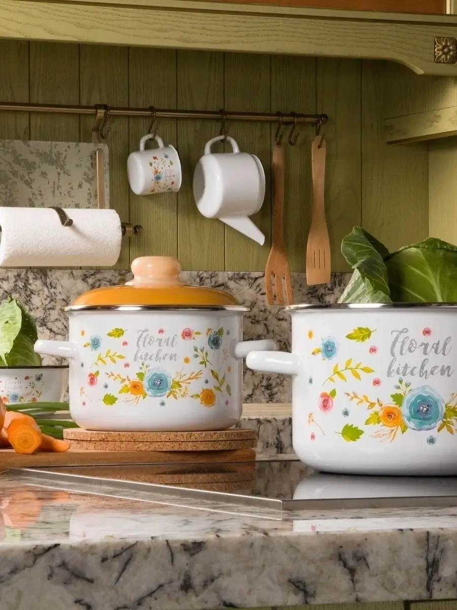 Appetite Tencere 1 Litre Kapaklı Emaye Tencere Tüm Ocaklar İçin 18895589 Beyaz