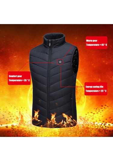 Usb Elektrikli Isıtmalı Termal Şişme Yelek