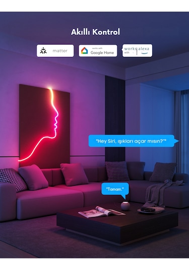 Govee Neon Led Şerit 2.nesil 3m -beyaz H61d3301