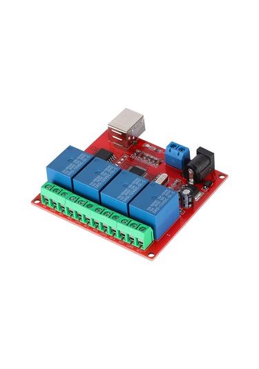 Vkemall 12v 4 Yollu Usb Kontrollü Röle Modülü - Stabil Bağlantı, İki Yollu Giriş, Askeri Seviye Pcb