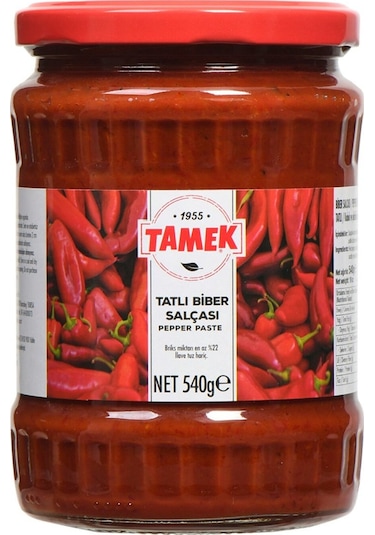Tamek Tatlı Biber Salçası Cam 540 G