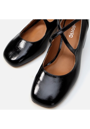 Hotiç Hakiki Deri Siyah Kadın Kalın Topuk 01ayh290540a100 Siyah