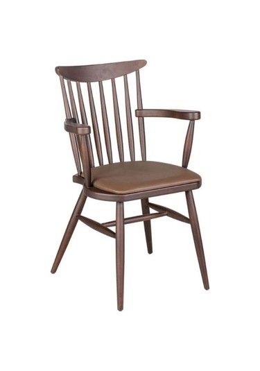 Cotswold Ahşap Kolçaklı Sandalye Ceviz - Kahverengi