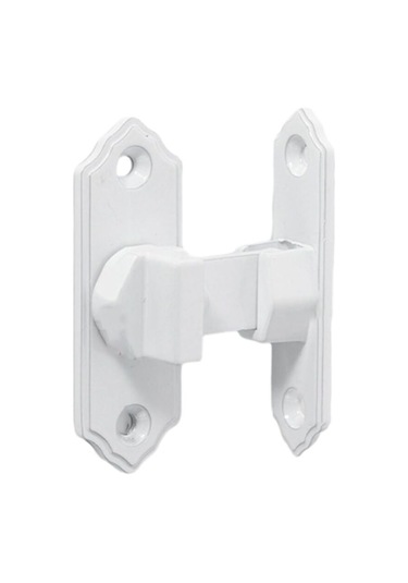 90 Derece Sürgülü Kapı Mandalı, Dik Açı Sürgülü Kapı Mandalı, 90 Derece Kapı Kilidi Mandalı Beyaz