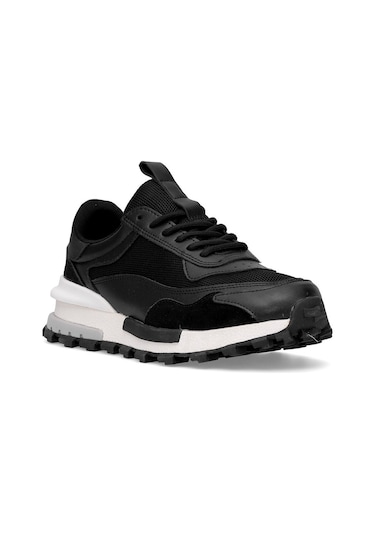 Lufian Henry Erkek Sneaker Spor Ayakkabı Siyah Beyaz