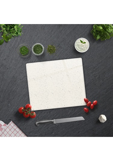 Cam Kesme Tahtası Seramik Desen - Açık Fon 29cm X 34cm