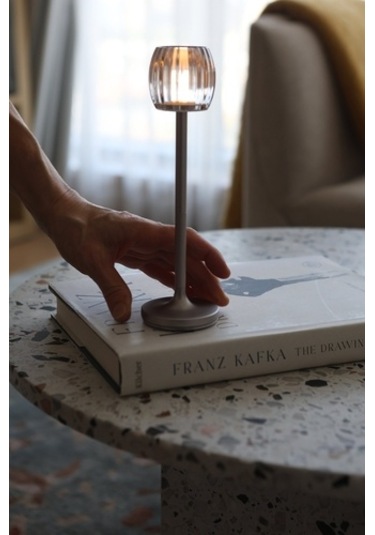 Stylistic Hari Waves Bistro Lamba Gümüş Beyaz Renkli