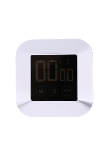 Symbee Büyük Lcd Dokunmatik Ekranlı Mutfak Zamanlayıcı, Manyetik Ve Geri Çekilebilir Ayaklı, Yüksek Sesli Alarm, Geri Sayım Ve Saklama Fonksiyonu, Abs Malzeme