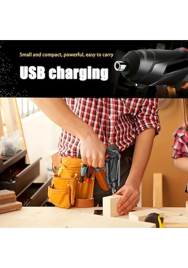 Tcherchi UL56058 Şarj Edilebilir Akülü Elektrikli Ev Tornavida Seti 48 Parça