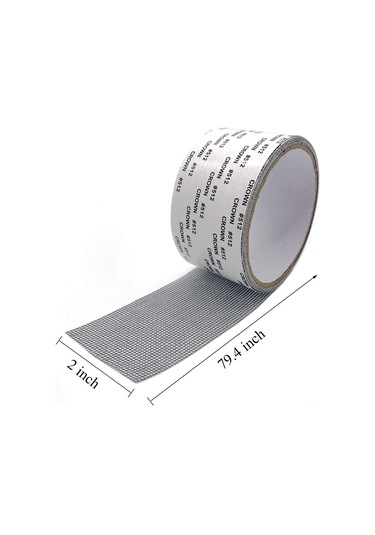 Gajeena Siyah Cam Fiber Pencere Perde Tamir Bandı - 5x200 Cm, Yüksek Tutuculuk, Tükenmez, Kolay Kullanım, Tüm Perde Türlerine Uygulanır