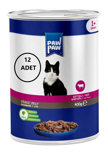 Joleli Biftek Etli Yetişkin Kedi Konservesi 400gr 12'li