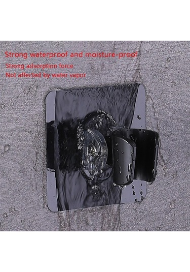 Primepickings Bk 1 Adet 7.2 7.2 Cm Ayarlanabilir Kendinden Yapışkanlı El Emme Matkapsız Duş Başlığı Tutu 2 Katlı Gri