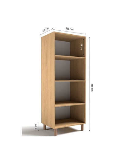 2 Kapaklı 3 Raflı Gardırop Mdf Kapak Beyaz