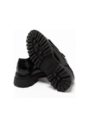 Pelle Nero Oxford Klasik Kadın 2p5778dm Donna Serena 5778dm Oxf Ro Ne/abr Pel Ne Siyah