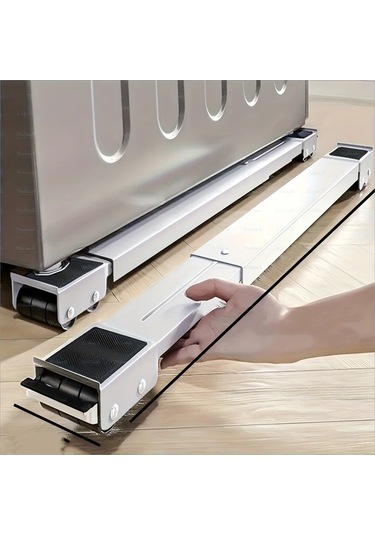 Dashanshop Beyaz 24 Adet 200kg Çamaşır Makinesi Ve Mobilya Ayarlanabilir Sağlam Metal Tekerlek Seti