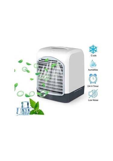 Taşınabilir Mini Masaüstü Klima Usb Küçük Fan Soğutma Nemlendirici Aromaterapi Hava Soğutucu Buzlu Su Tankı İle M5uulı Var Ayaklı Beyaz 20 Adetten Az