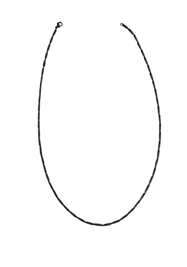 Çelik Kolye Titanyum Melon Motifli Model 2 Mm 55-60 Cm Siyah Black Siyah