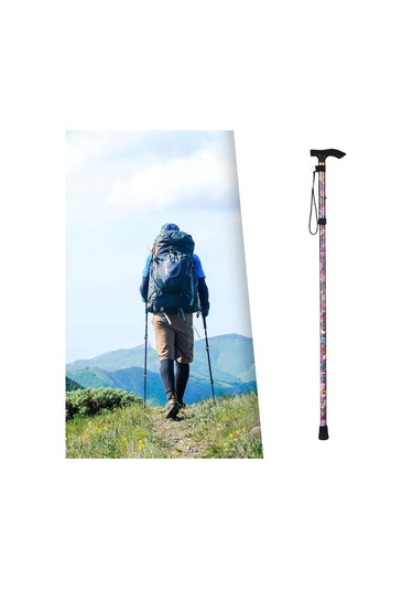 Dolıty Katlanabilir Trekking Bastonu Yaşlılar İçin Stil-d Stil D Çok Renkli