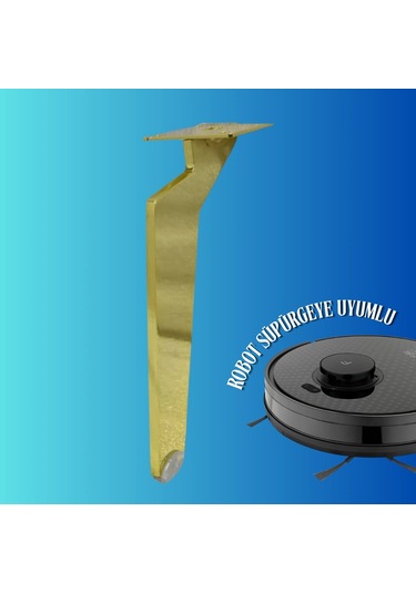 17 Cm Metal Tabanca Ayak Koltuk Ayağı Mobilya Ayağı Ünite Ayağı Konsol Ayağı Puf Berjer Ayağı Gold