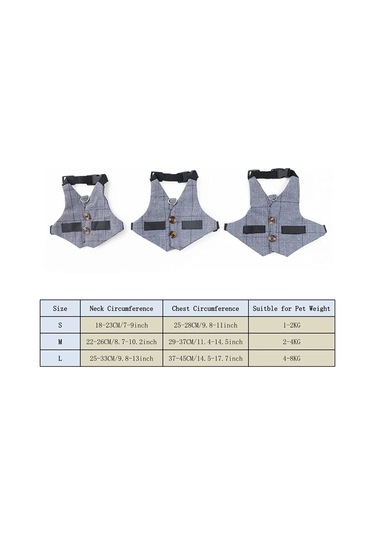 Lemestar Tavşan Kedi Küçük Köpek İçin Pamuklu Tasma, Sakal Giyimi, Boyut L Boyun 25-30cm, Gögüs 34-44cm