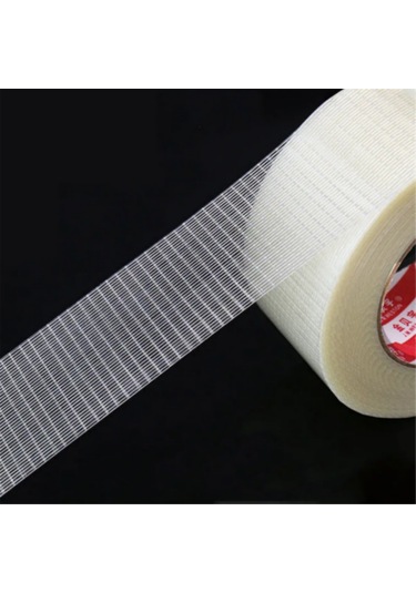 Yifomall Dayanıklı Fiber Bant - Ağır Paketleme İçin Güçlendirilmiş Şeffaf Taşıma Bandı, 50mm X 50m