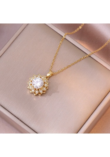 Bayan Kolye: Moda Estetiği Titanyum Çelik Kolye No.143 Çok REnkli