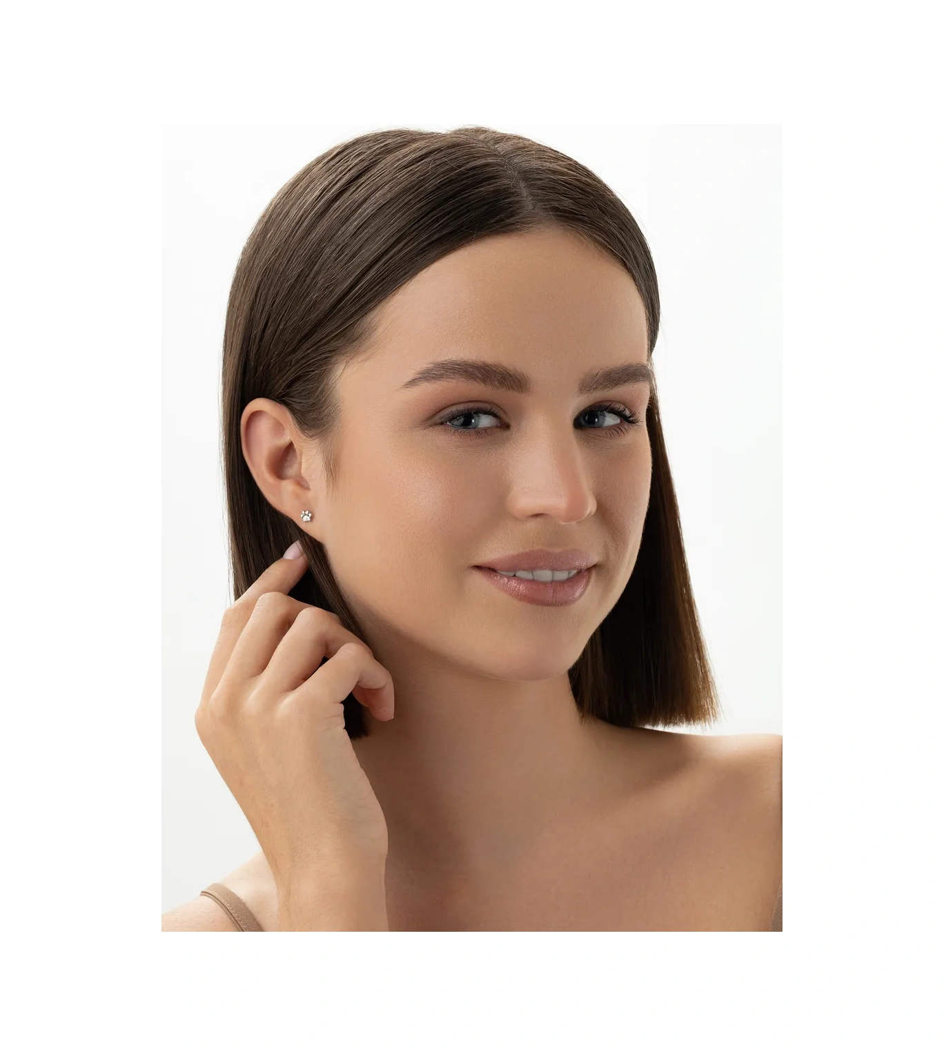 925 Lıght Tek Küpe Gümüş Patı Çivi 95107542 Diğer