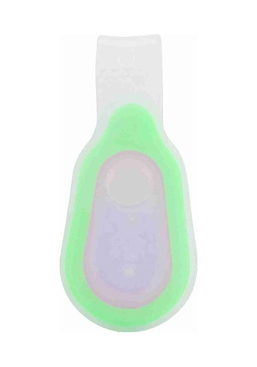 Silikon Jel Gece Bisiklet Koşu Sırt Çantası Güvenlik Uyarı Led El Feneri Lambası Yeşil Yeşil