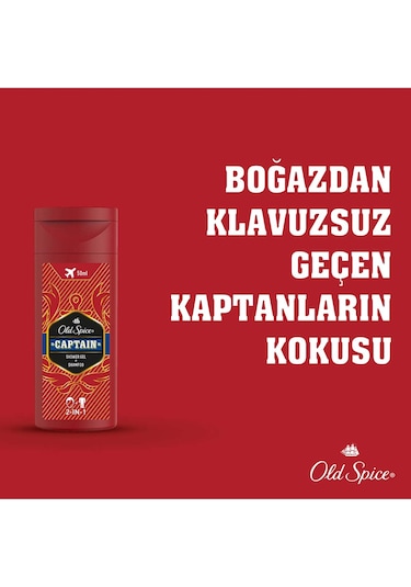 Old Spice Captain Duş Jeli ve Şampuan 50 ML