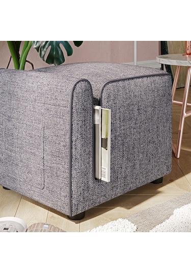 Paris Cepli Ve Dergilikli Puf, Oturma Odası, Antre Puf, Gri Gri