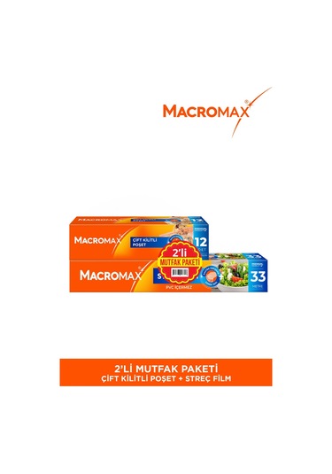 2li Mutfak Paketi Çift Kilitli+33m Streç